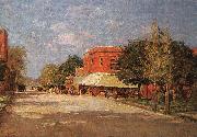Theodore Clement Steele Street Scene oil painting picture wholesale